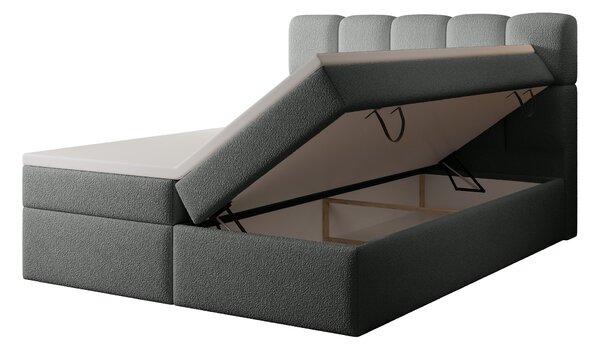 MASSIMO kárpitozott boxspring ágy 120x200 - szürke