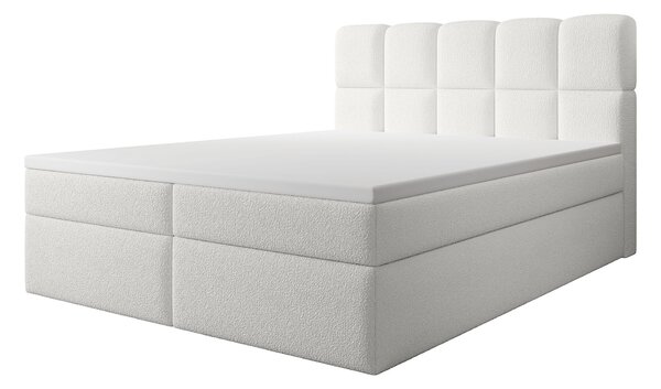 MASSIMO kárpitozott boxspring ágy 120x200 - fehér