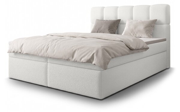 MASSIMO kárpitozott boxspring ágy 120x200 - fehér