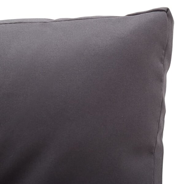 Kétszemélyes szürke polyrattan kerti kanapé párnákkal 124 cm