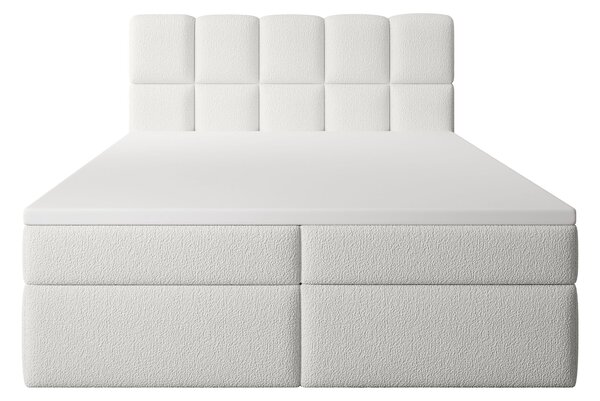 MASSIMO kárpitozott boxspring ágy 120x200 - fehér