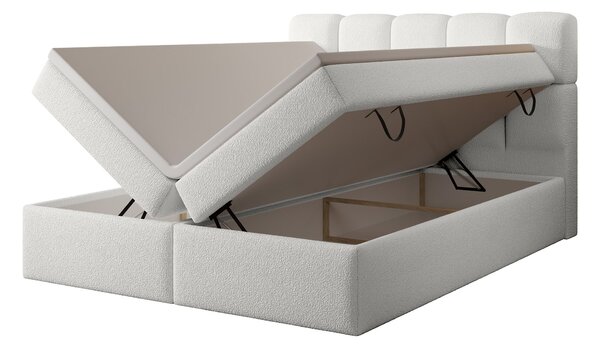 MASSIMO kárpitozott boxspring ágy 120x200 - fehér