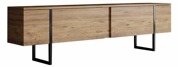 Hanah Home TV állvány Atlantic Pine Black Luxe - Atlantic Pine, Black