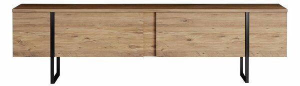 Hanah Home TV állvány Atlantic Pine Black Luxe - Atlantic Pine, Black