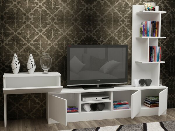 Hanah Home TV-állvány White Team - Fehér