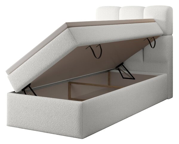 MASSIMO kárpitozott boxspring ágy 90x200 - fehér