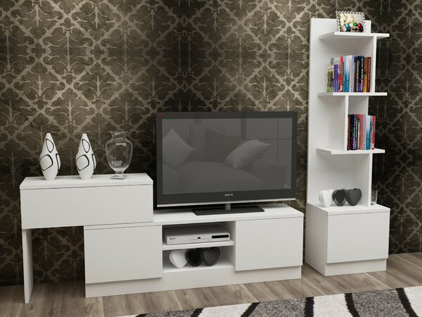 Hanah Home TV-állvány White Team - Fehér