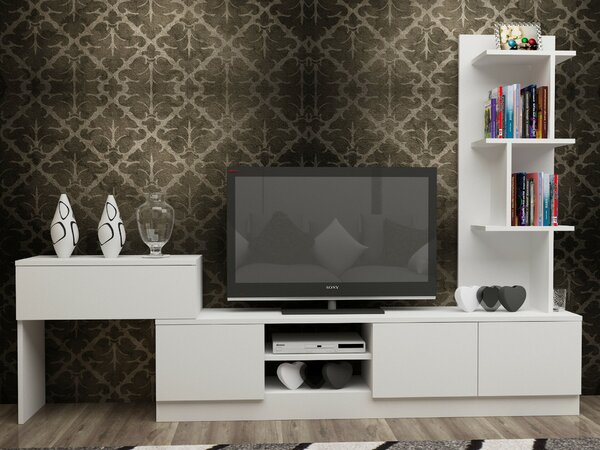 Hanah Home TV-állvány White Team - Fehér