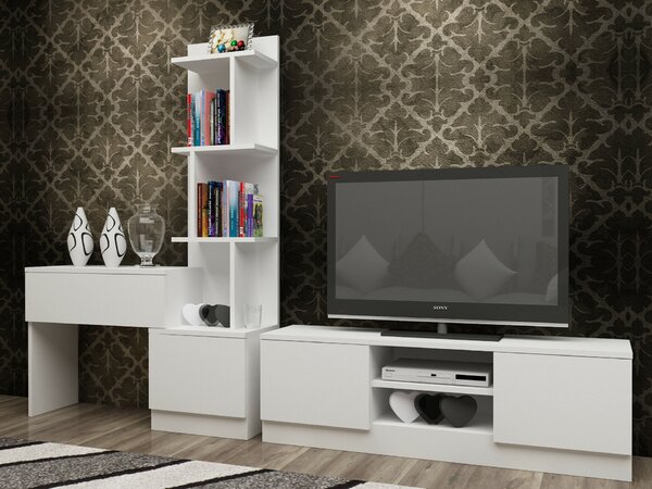 Hanah Home TV-állvány White Team - Fehér