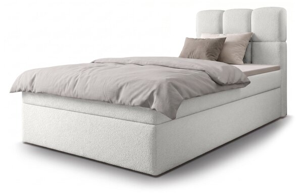 MASSIMO kárpitozott boxspring ágy 90x200 - fehér