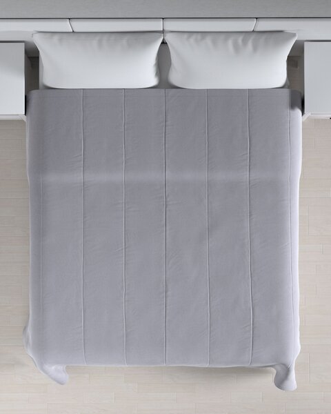 Bársony csíkos steppelt ágytakaró 260 x 240 cm termék színe szürke szövet fényes, welwet