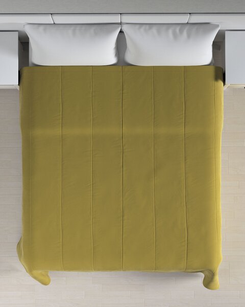 Bársony csíkos steppelt ágytakaró 260 x 240 cm termék színe zöld szövet fényes, welwet