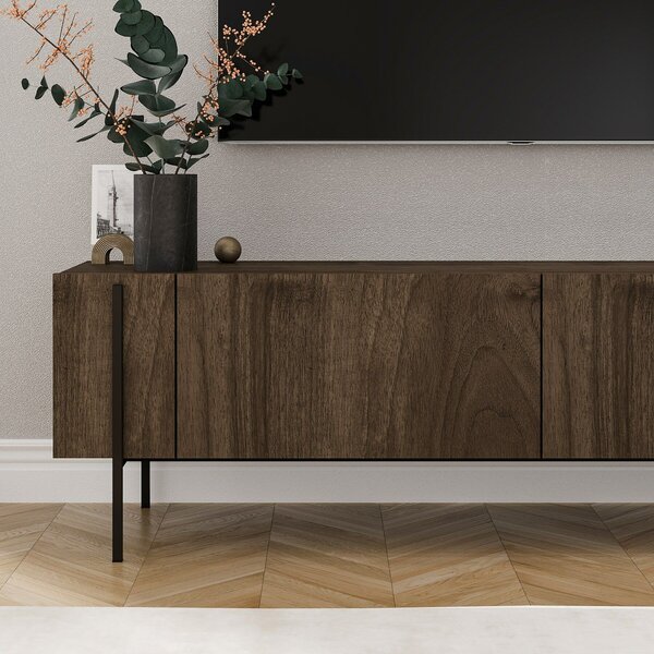 Hanah Home TV Stand Walnut Herman - Walnut