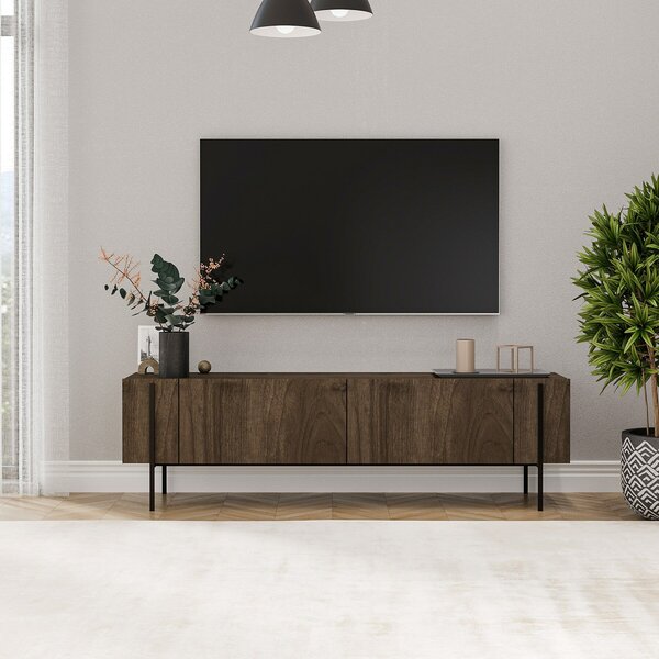 Hanah Home TV Stand Walnut Herman - Walnut
