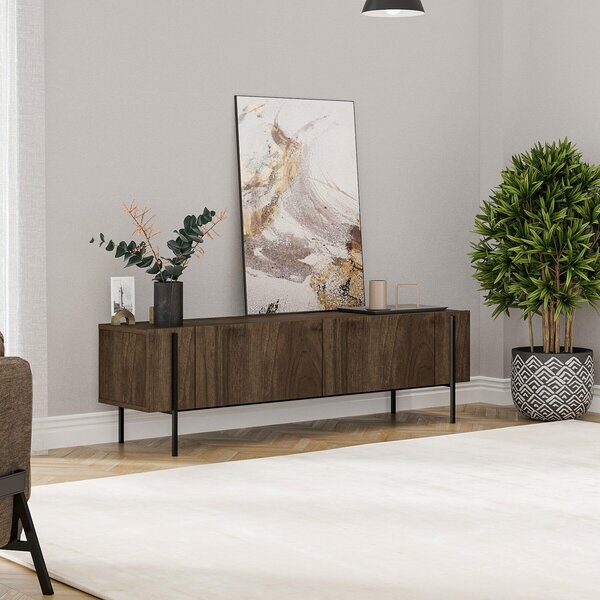 Hanah Home TV Stand Walnut Herman - Walnut