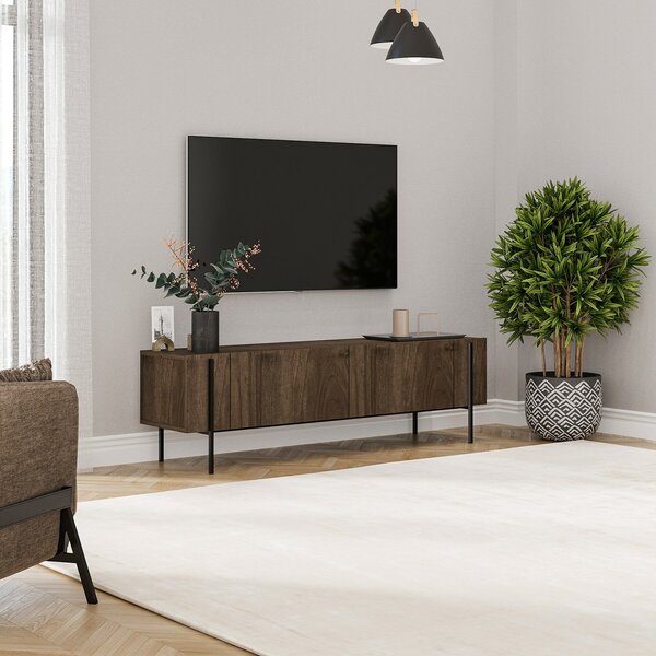 Hanah Home TV Stand Walnut Herman - Walnut