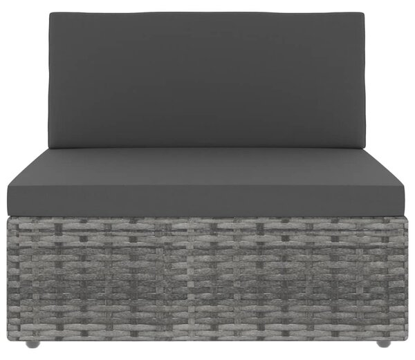 8 részes szürke polyrattan kerti ülőgarnitúra