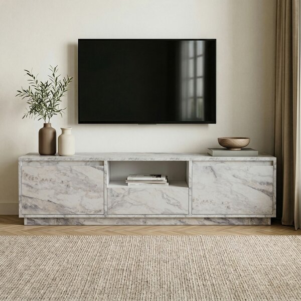 Hanah Home TV Stand Freesia Marble Vanguard - Fressia Marble v2