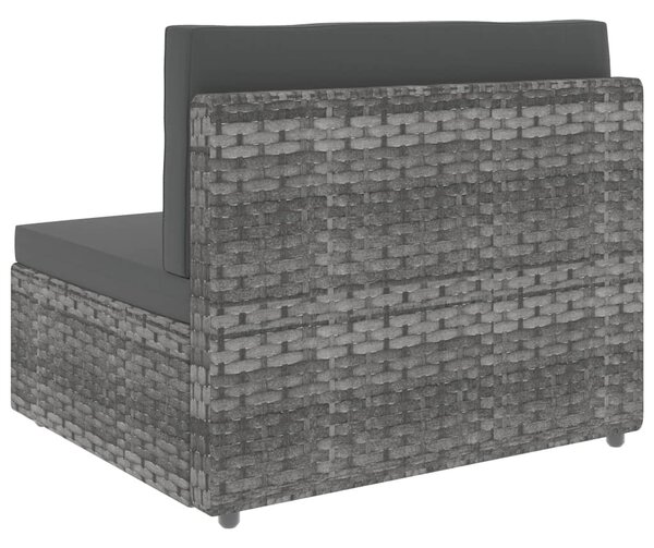10 részes szürke polyrattan kerti ülőgarnitúra
