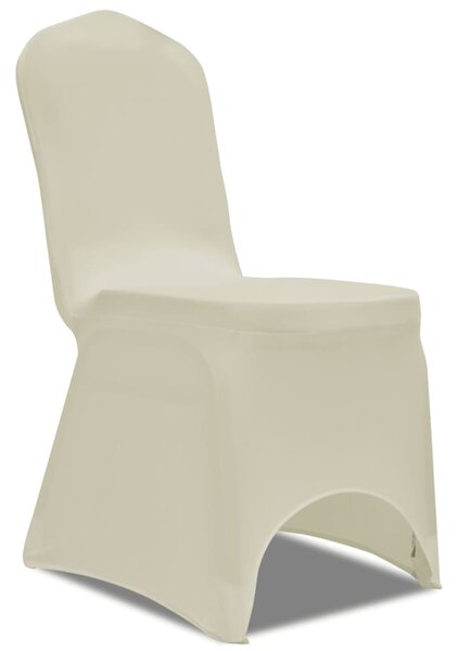 VidaXL 100 db krémszínű sztreccs székszoknya