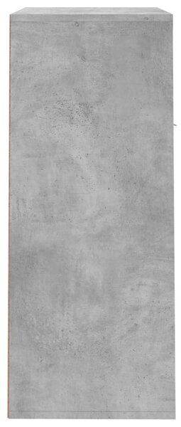 Betonszürke szerelt fa cipősszekrény 60 x 35 x 84 cm