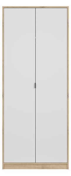 NEPON szekrény 80x197x55 - artisan tölgy / fehér
