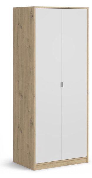 NEPON szekrény 80x197x55 - artisan tölgy / fehér