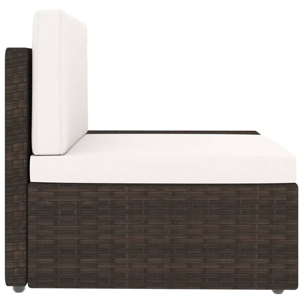 VidaXL 4 részes barna polyrattan kerti ülőgarnitúra
