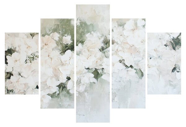 Kép - Fehér virág absztrakció (150x105 cm)
