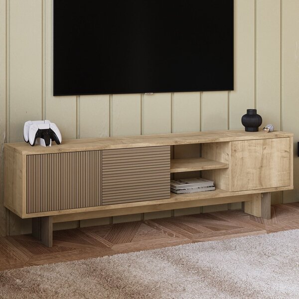 Hanah Home TV állvány meleg tölgy, zafír tölgy Ravello - Meleg tölgy, zafír tölgy