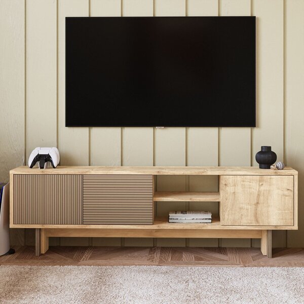 Hanah Home TV állvány meleg tölgy, zafír tölgy Ravello - Meleg tölgy, zafír tölgy