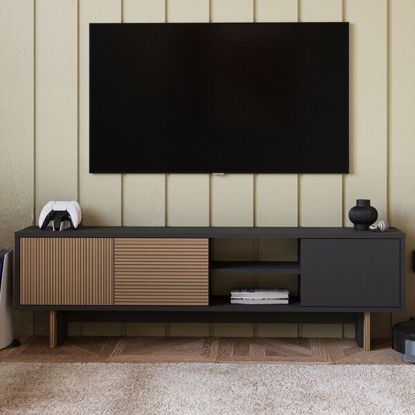 Hanah Home TV állvány Meleg Tölgy Antracit Ravello - Meleg Tölgy, Antracit