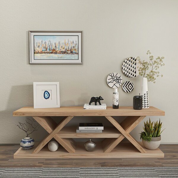 Hanah Home TV Stand Oak Massi - Oak