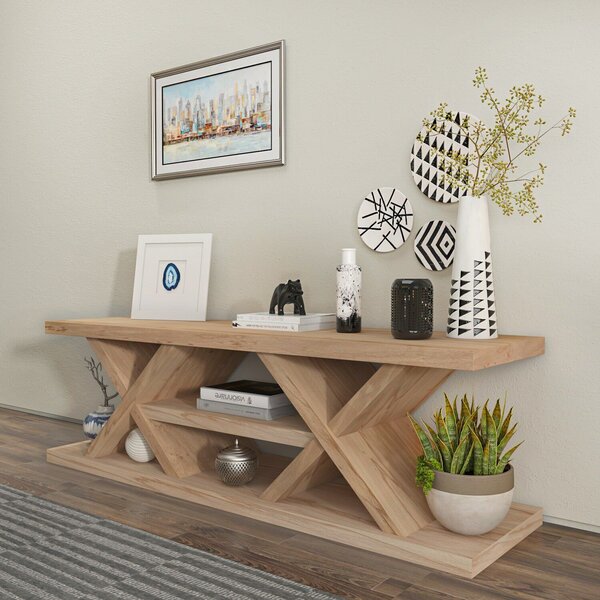 Hanah Home TV Stand Oak Massi - Oak