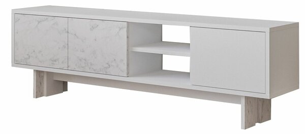 Hanah Home TV állvány White Marble Ravello - Fehér, márvány