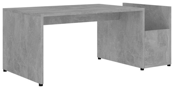 Betonszürke szerelt fa dohányzóasztal 90 x 45 x 35 cm