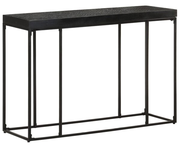 Fekete tömör akácfa és mangófa tálalóasztal 110 x 35 x 76 cm