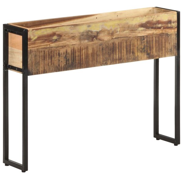 Tömör újrahasznosított fa virágtartó 90 x 20 x 68 cm
