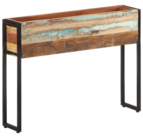Tömör újrahasznosított fa virágtartó 90 x 20 x 68 cm