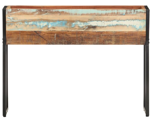 Tömör újrahasznosított fa virágtartó 90 x 20 x 68 cm