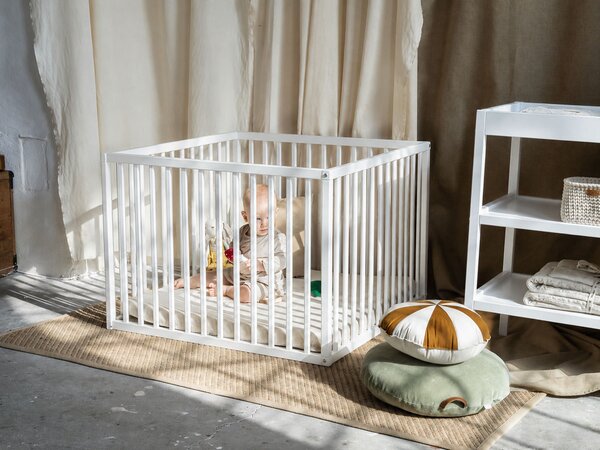 PLAYKID járóka 90x90 - fehér