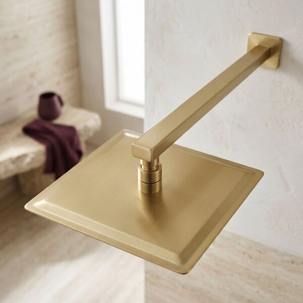 Zuhanykar négyzet alakú REA JS-9022BG 40cm Brush Gold