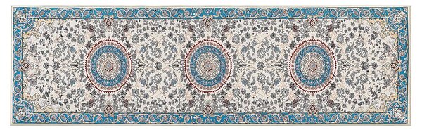 Bézs és kék szőnyeg 60 x 200 cm GORDES