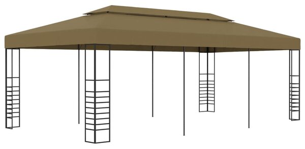 Tópszínű kerti pavilon 6 x 3 x 2,7 m 180 g/m²