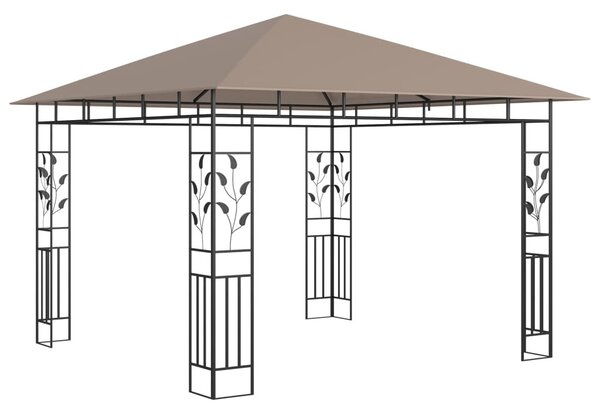 Tópszínű pavilon szúnyoghálóval 3 x 3 x 2,73 m 180 g/m²