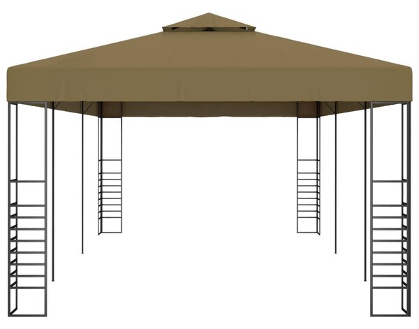 Tópszínű kerti pavilon 6 x 3 x 2,7 m 180 g/m²