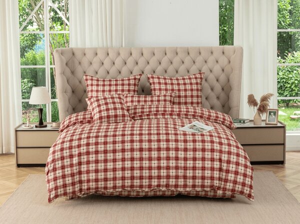 Mikroszálas ágyneműhuzat TARTAN HEART színes Ágyneműhuzat mérete: 70 x 90 cm | 140 x 200 cm