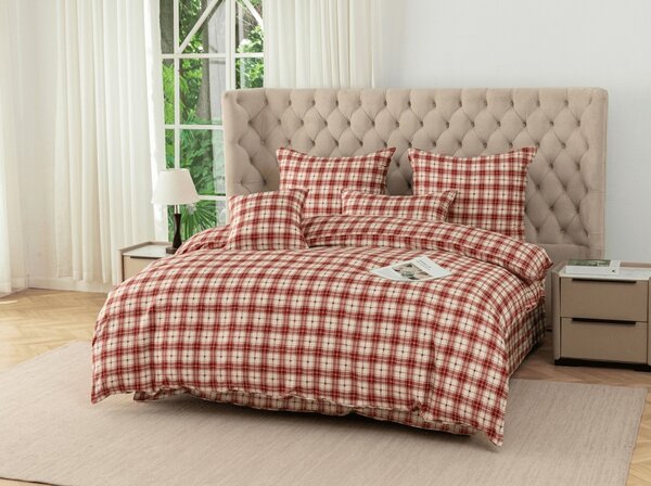 Mikroszálas ágyneműhuzat TARTAN HEART színes Ágyneműhuzat mérete: 70 x 90 cm | 140 x 200 cm