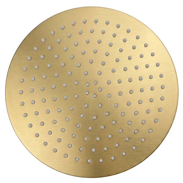 Kerek esőztető zuhanyfej REA JS-P014BG 25cm Brush Gold