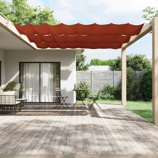 Terrakotta oxford-szövet függőleges napellenző 140 x 800 cm